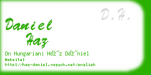 daniel haz business card